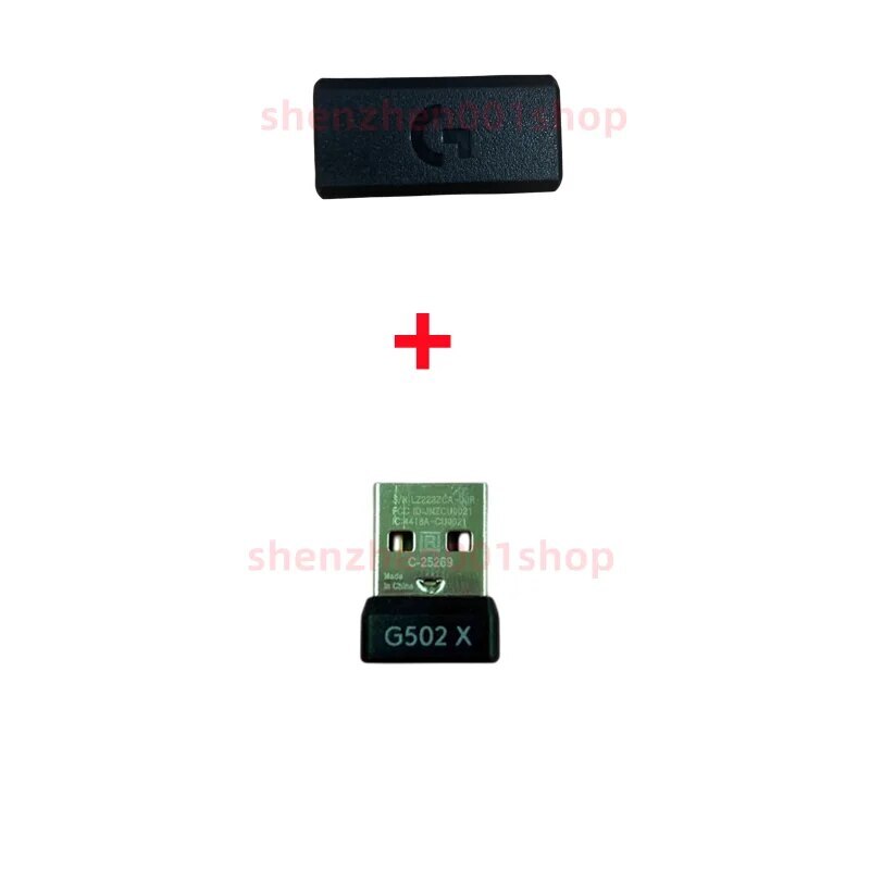 Black USB receiver adapter forLogitech G502X PLUS LIGHTSPEED Wireless Mouse