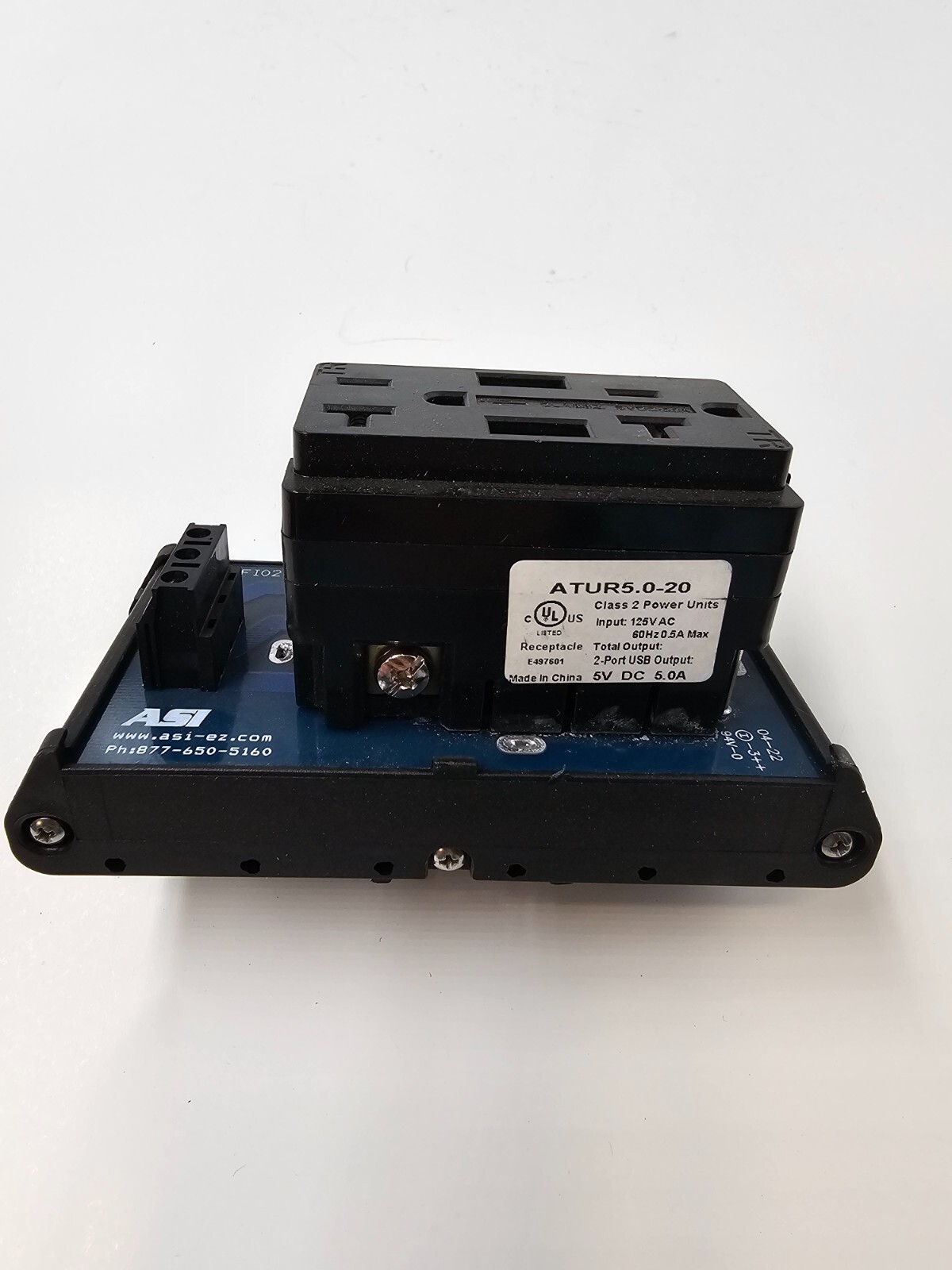 ASI IMACPGF I02 Power Block Module Class 2 Power Unit Input 125V AC 2-port