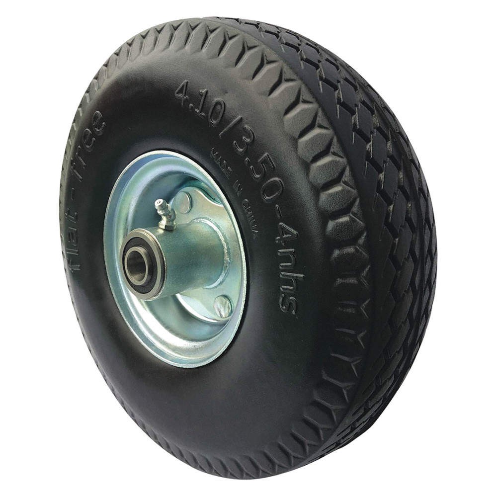 MARASTAR 16V336 FlatFree Wheel,10 1/2",350lb,4.10/3.50-4 16V336