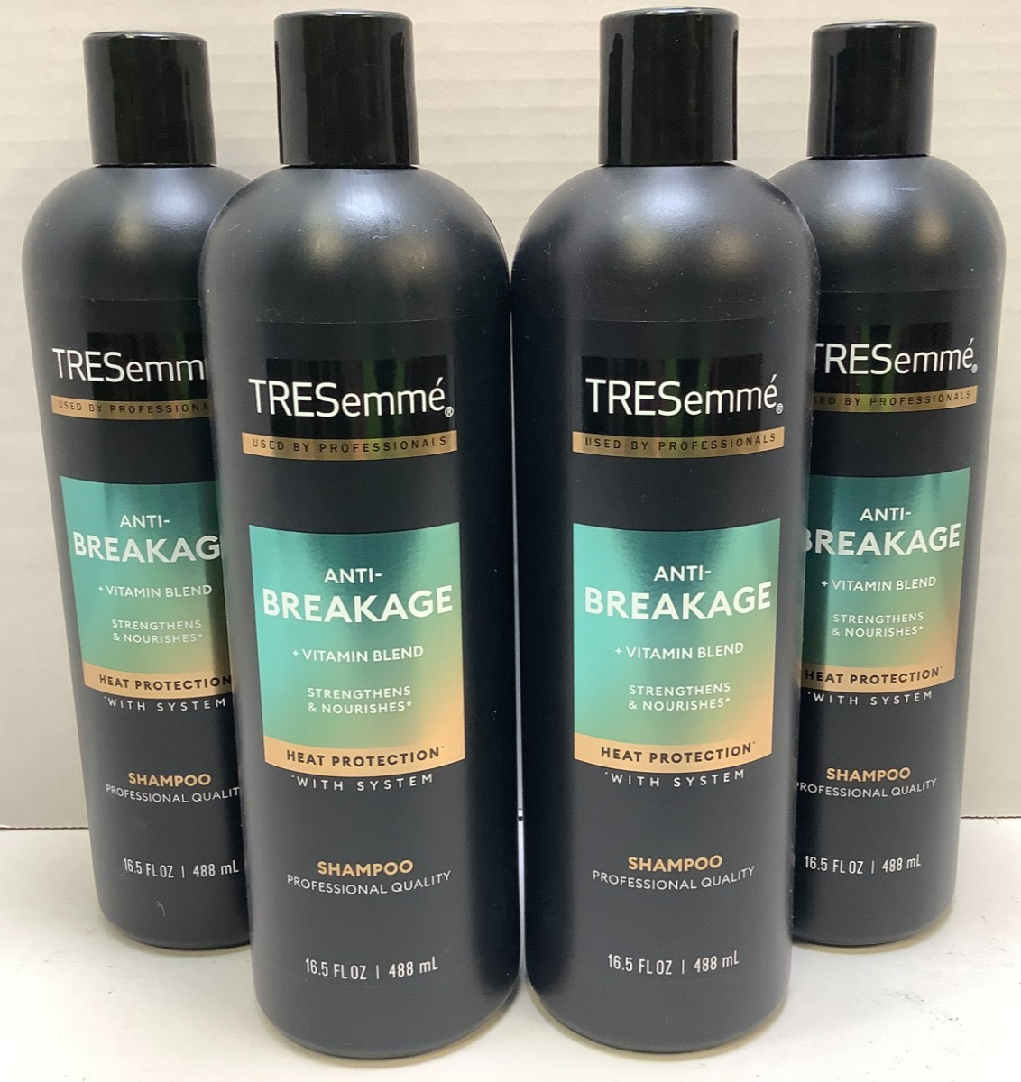 Tresemme Anti-Breakage + Vitamin Blend Shampoo, 16.5oz, Lot of 4 Bottles