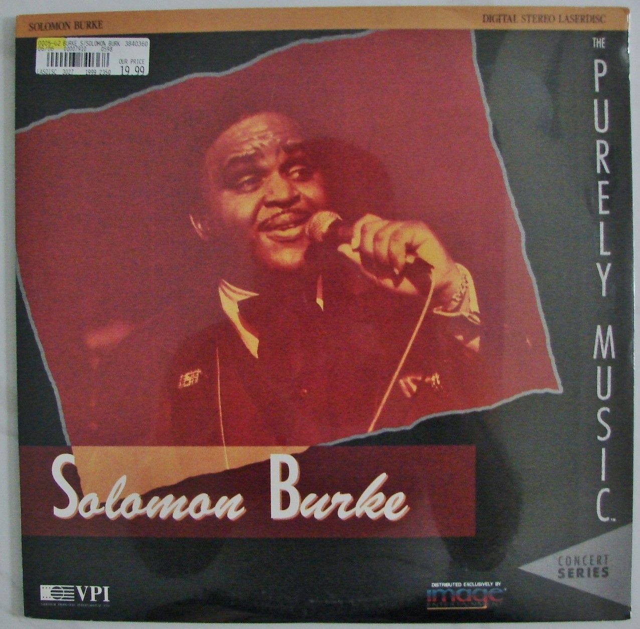 SOLOMON  BURKE  Purely Music series Germany 1987  Live  Soul  Gospel  Laserdisc
