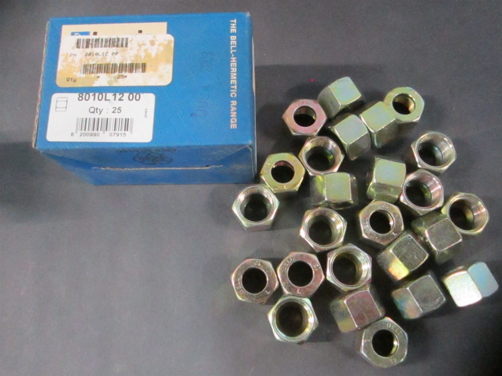 Legris (8010L 12 00) 12mm x M18 x 1.5 Hex Nuts - Lot of 25