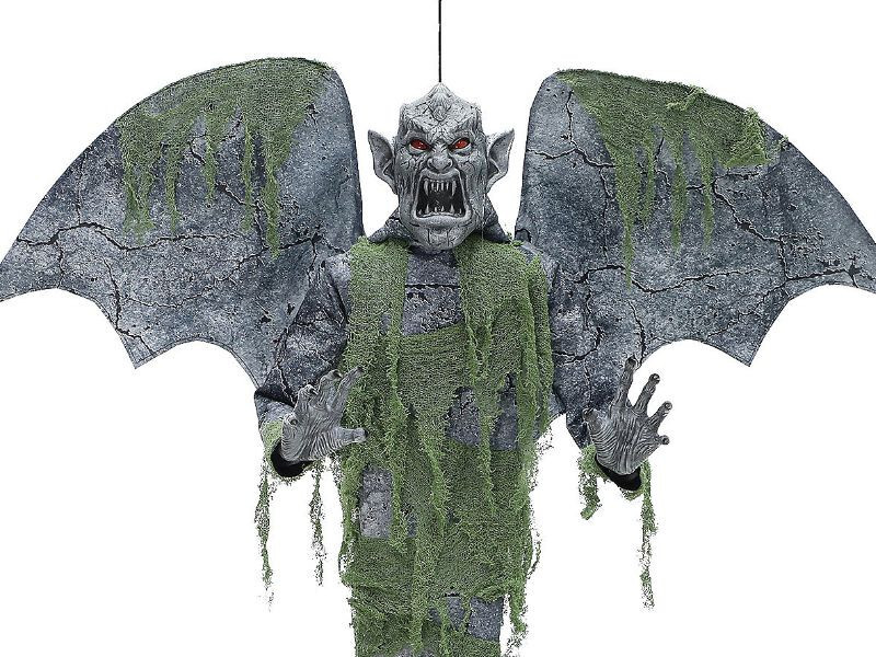 Gargoyle Halloween Decor Gothic Haunted House Sculpture Yard Art Spooky Display