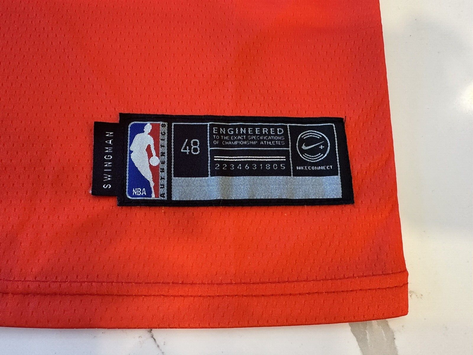 Utah Jazz Donovan Mitchell #45 Size 48 Swingman Nike 5 for Fight Jersey Orange