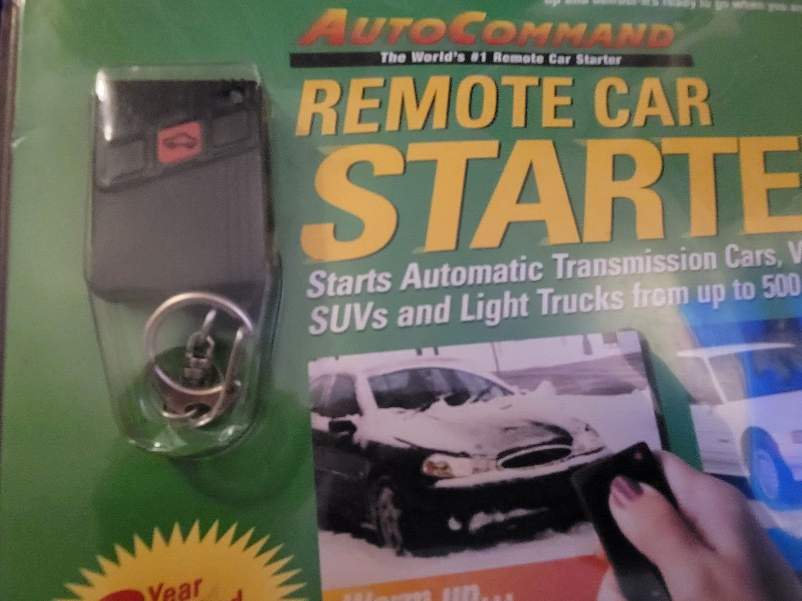 NEW - Design Tech AutoCommand Remote Car Starter Module Model #23923 + VHS TAPE
