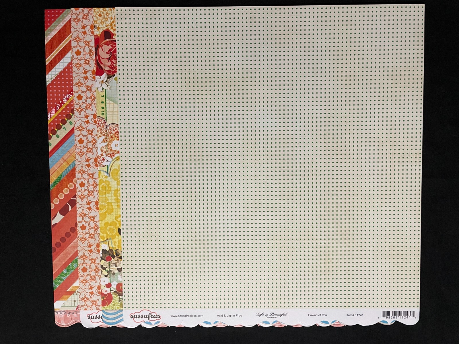 SASSAFRAS "MY DEAREST" 12X12-3/4 DS HEAVY PAPERS WITH BORDERS