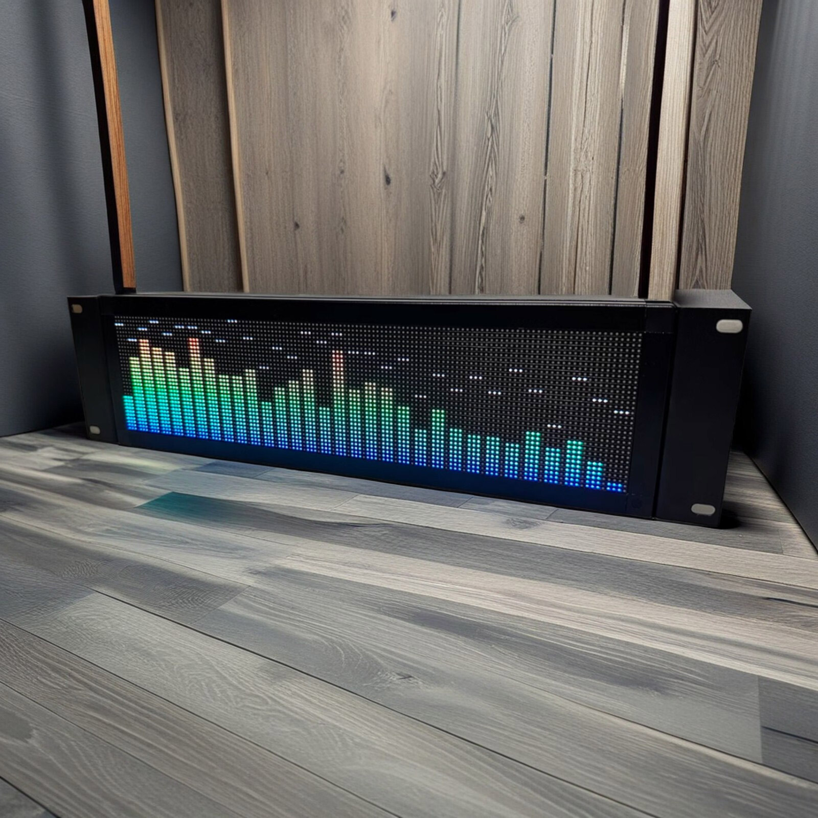 Full Color Music Spectrum Display Rhythm Light 3U with Mounting Bracket