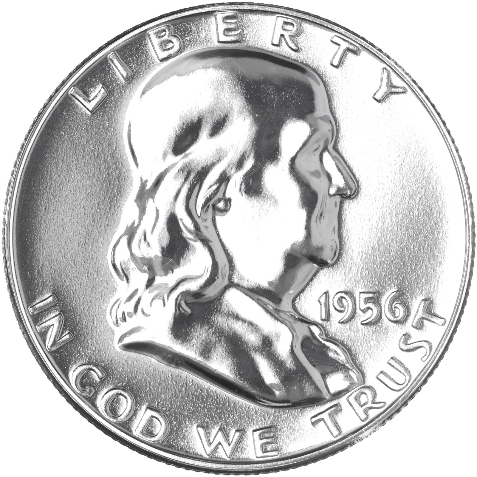 1956 (P) Franklin Half Dollar Type 2 Gem Proof 90% Silver