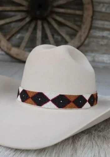 Beaded Hat Band Native American Style Handmade hatband