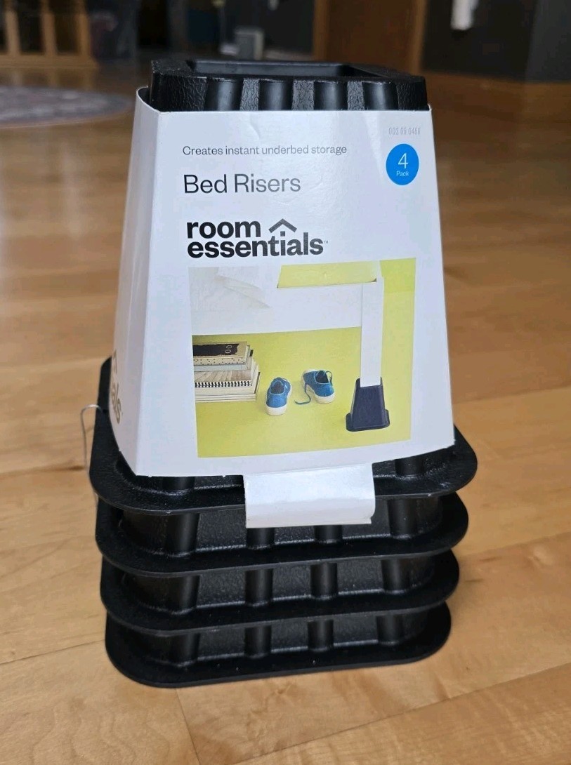 4pk Bed Risers Espresso