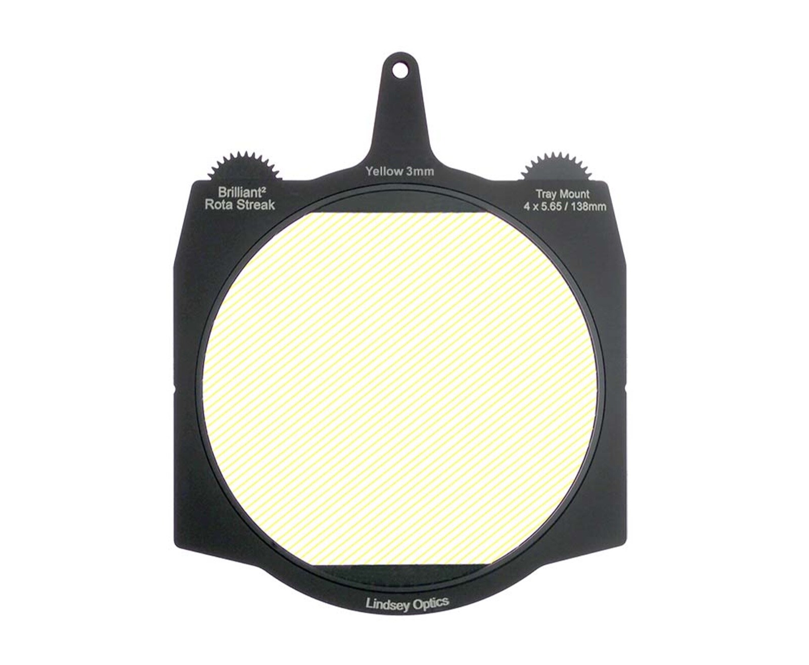 Lindsey Optics Brilliant Rota Streak Filters, Yellow, 3mm Lens Spacing, 138mm