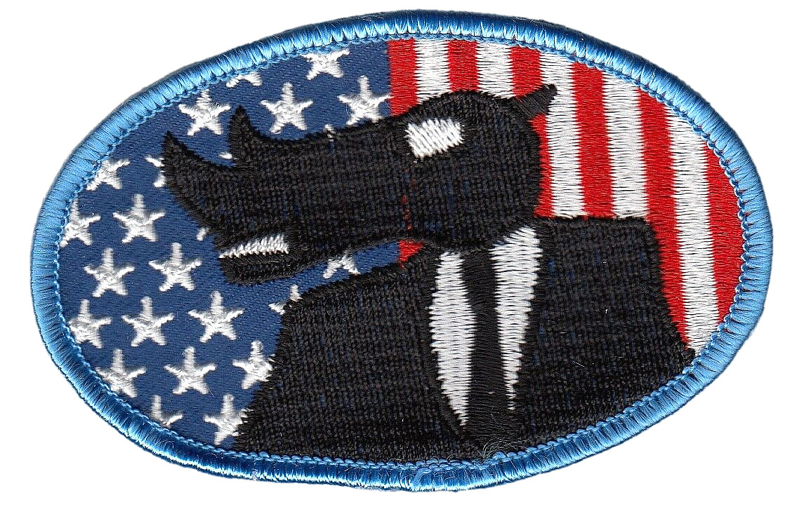 RHINO OVAL SHOULDER PATCH