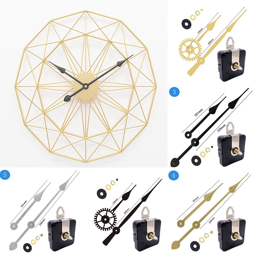 Replacement Clock Mechanism 50-60cm Clock Movement Easy To Use High Torque