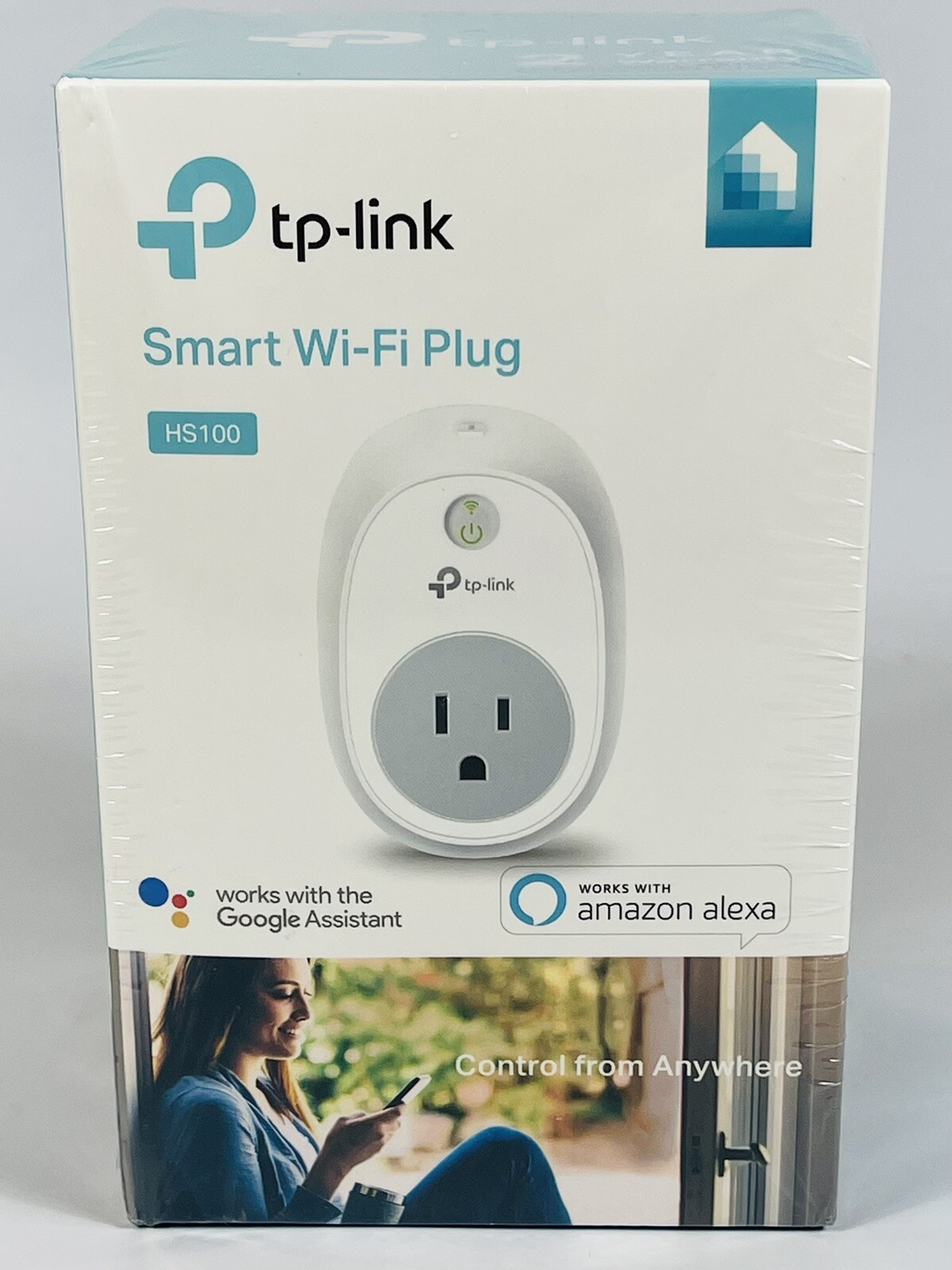 NEW TP-LINK HS100 Voice Control Remote Access Wi-Fi Smart Plug SEALED