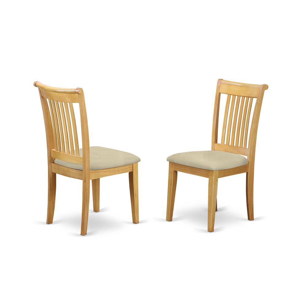 Dining Room Set Oak, CAPO7-OAK-C