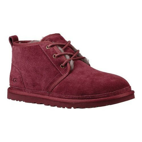 UGG AUSTRALIA 3236 NEUMEL LEATHER  SUEDE WOOL CHUKKA MEN'S SHOES 100% AUTHETIC