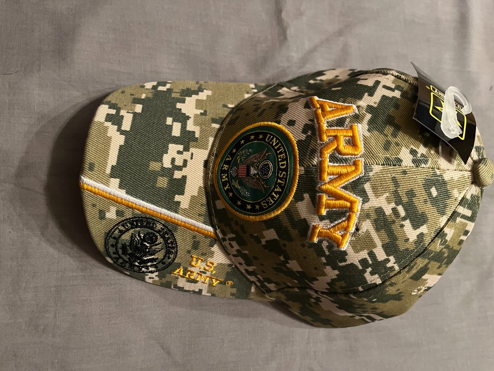 Army Eagle Baseball Hat Cap Embroidered Logo Camouflage Licensed NEW
