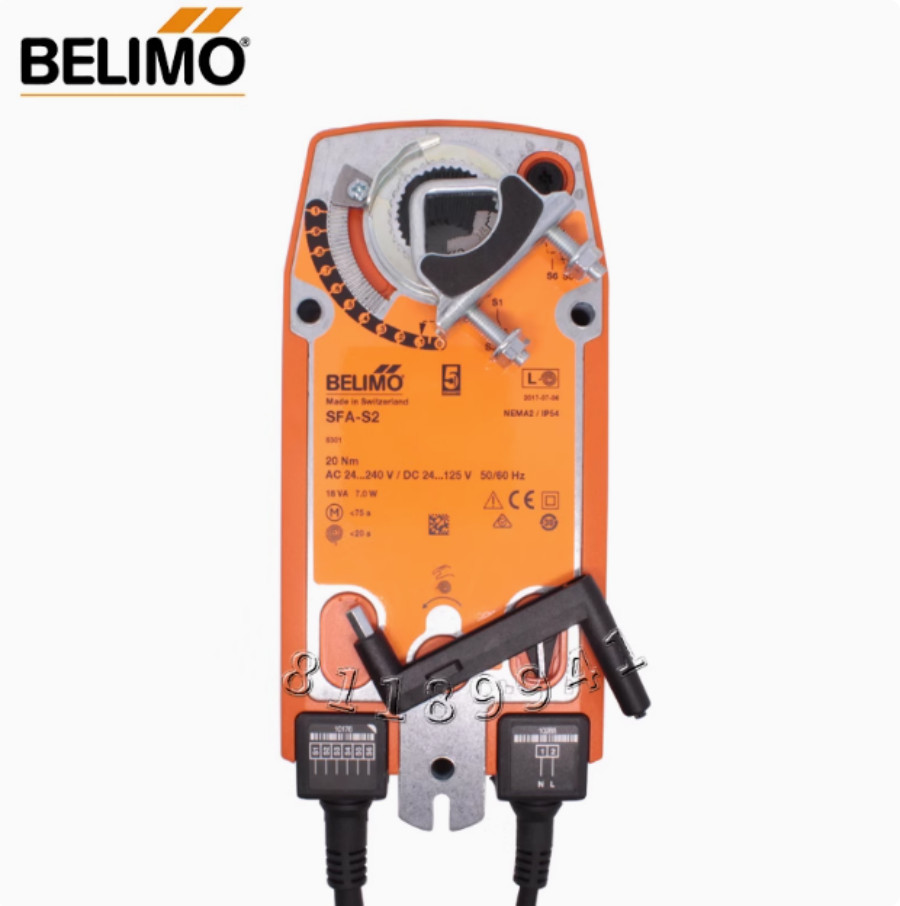 BELIMO SFA-S2 Damper Actuator 20Nm AC24-240V/DC24-125V-UPS or DHL fast delivery
