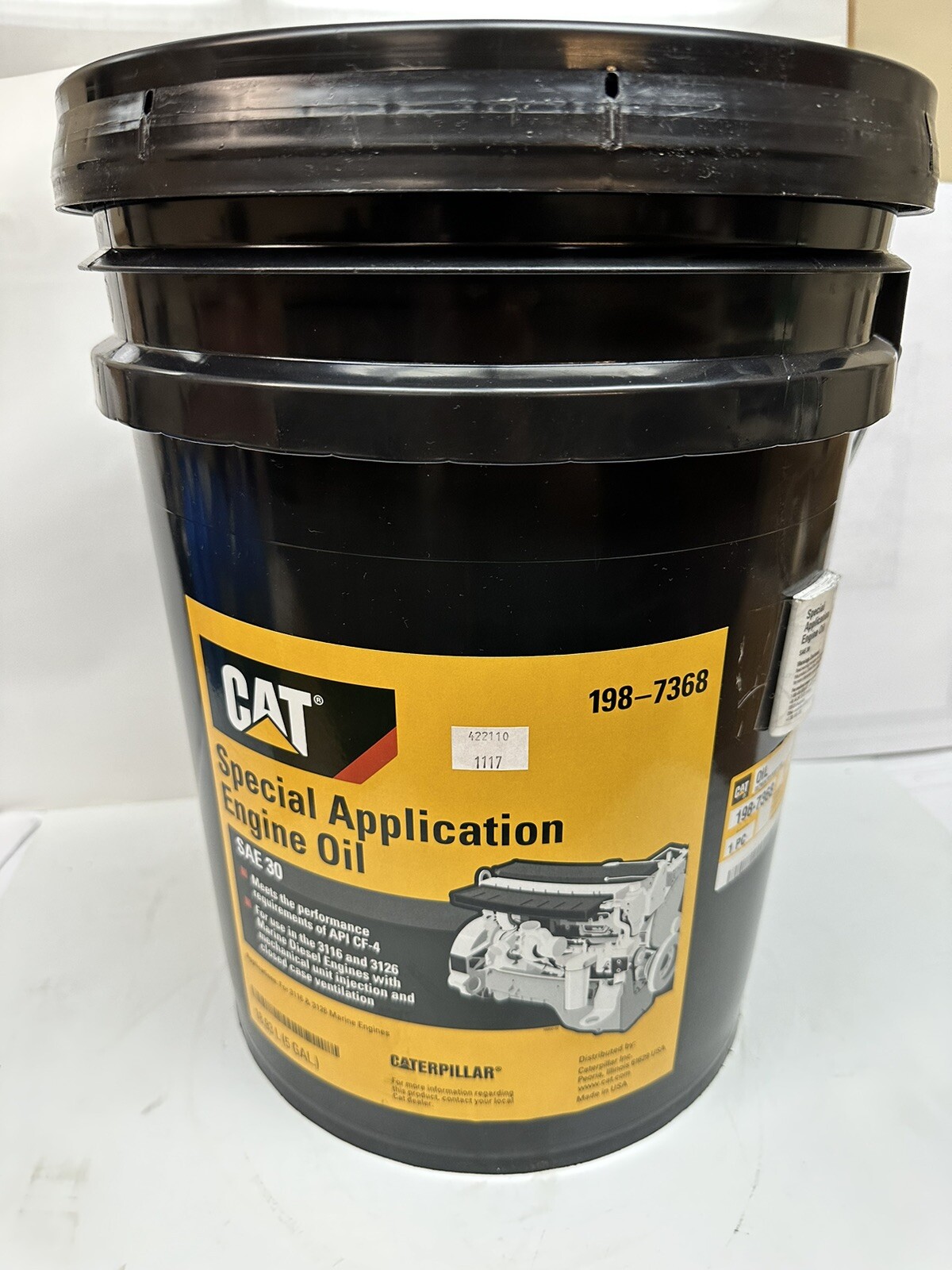 CAT Special Application Engine Oil SAE 30, 198-7368, 5 Gal