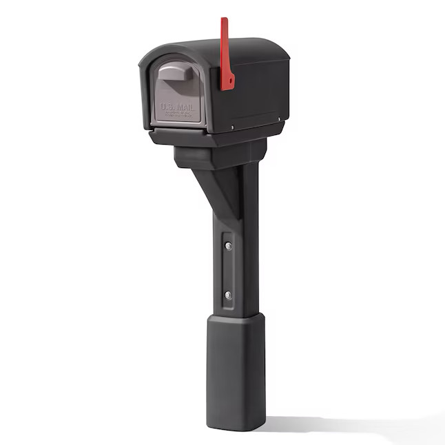 Step2 MailMaster Plastic Standard Mailbox Black