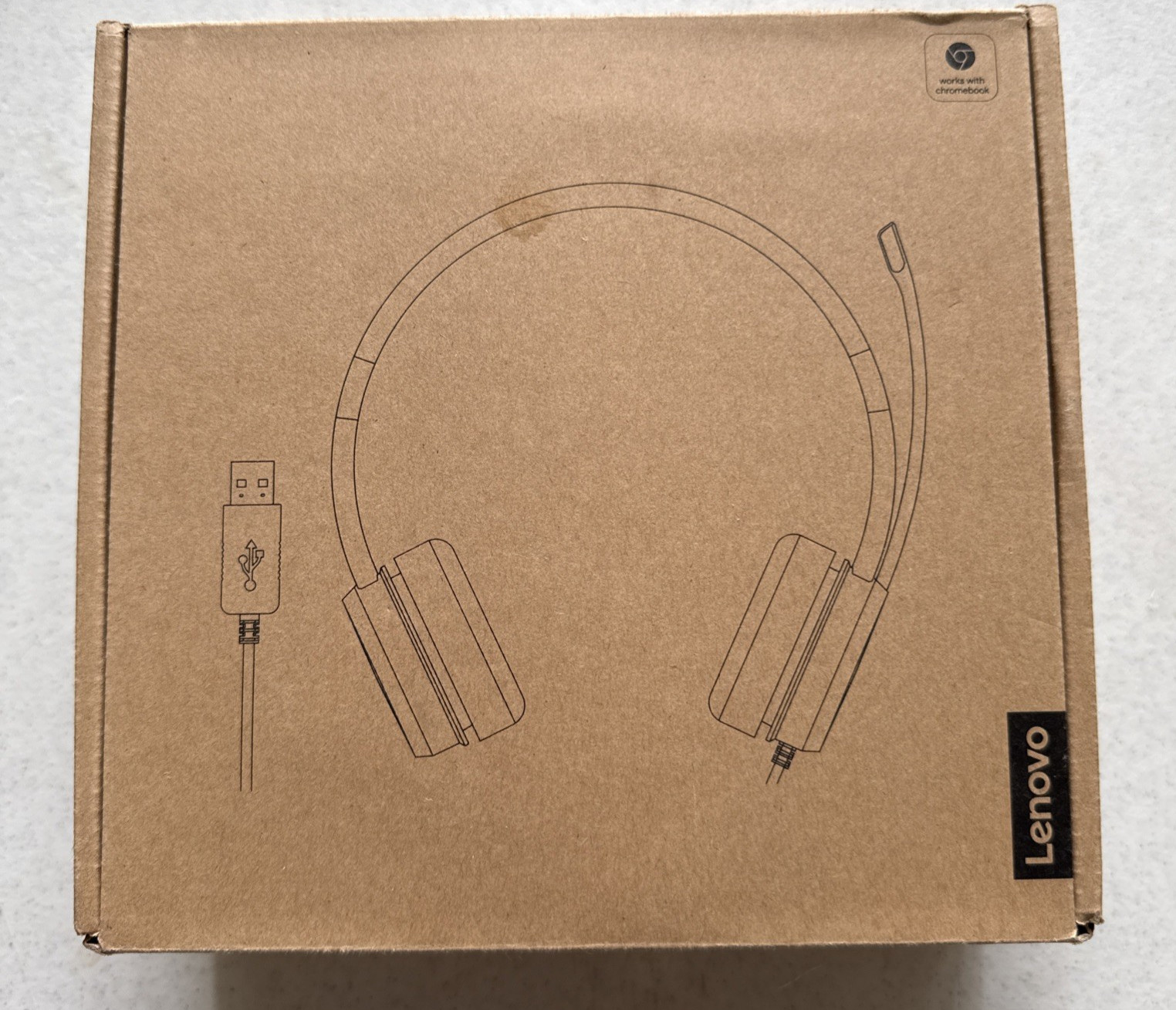Lenovo 100 Black Stereo USB Headset