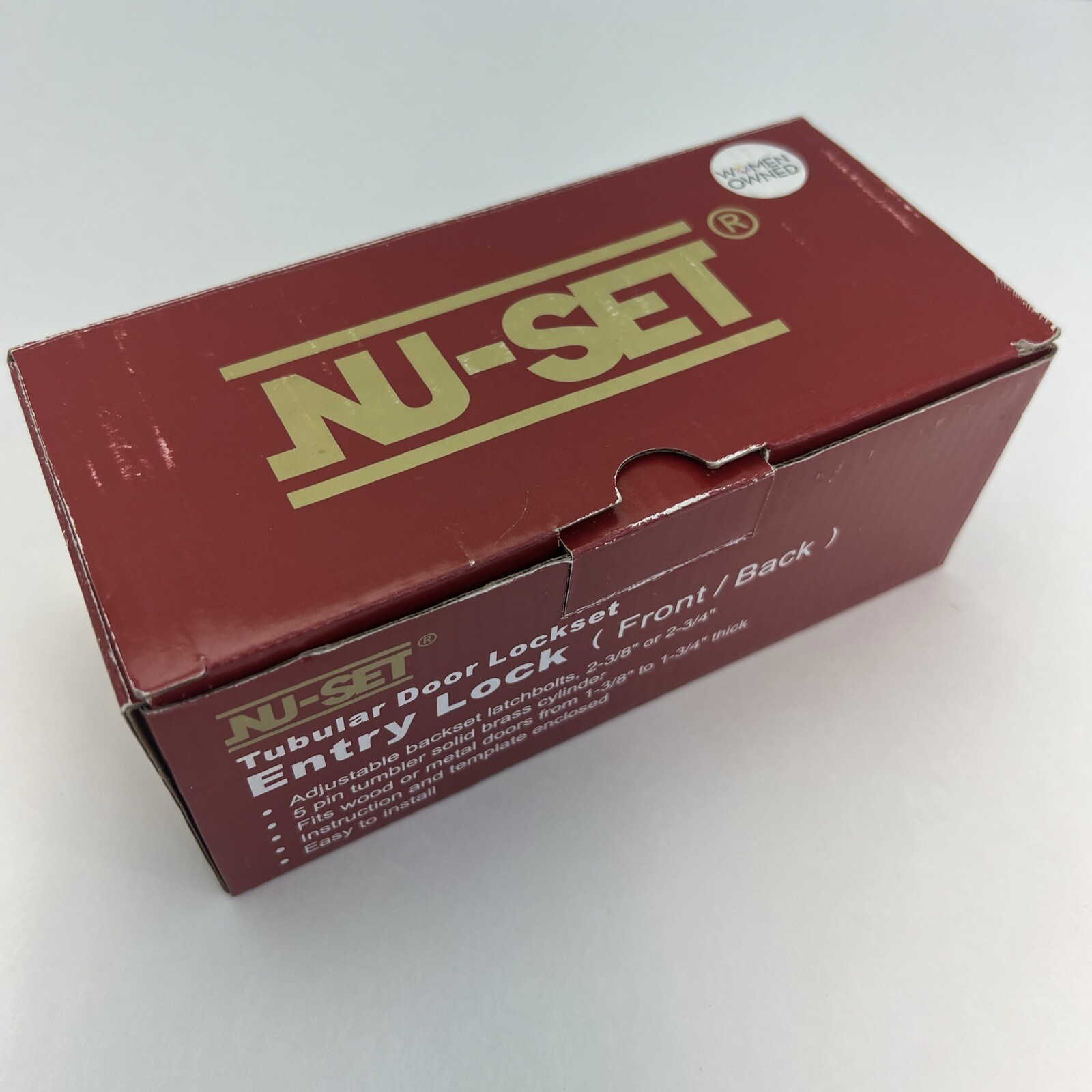 Nu-Set Tubular Door Lockset Entry Lock (Front/Back)