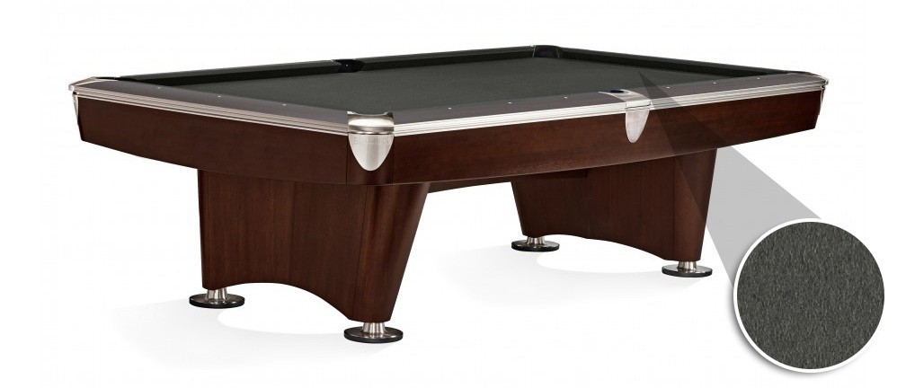 Championship Pool Table Cloth - Invitational - Steel Grey 8FT