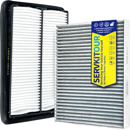 Engine Cabin Air Filter Set for Rogue 2.0L Hybrid (2017-2019)/ 2.5L Gas (2014