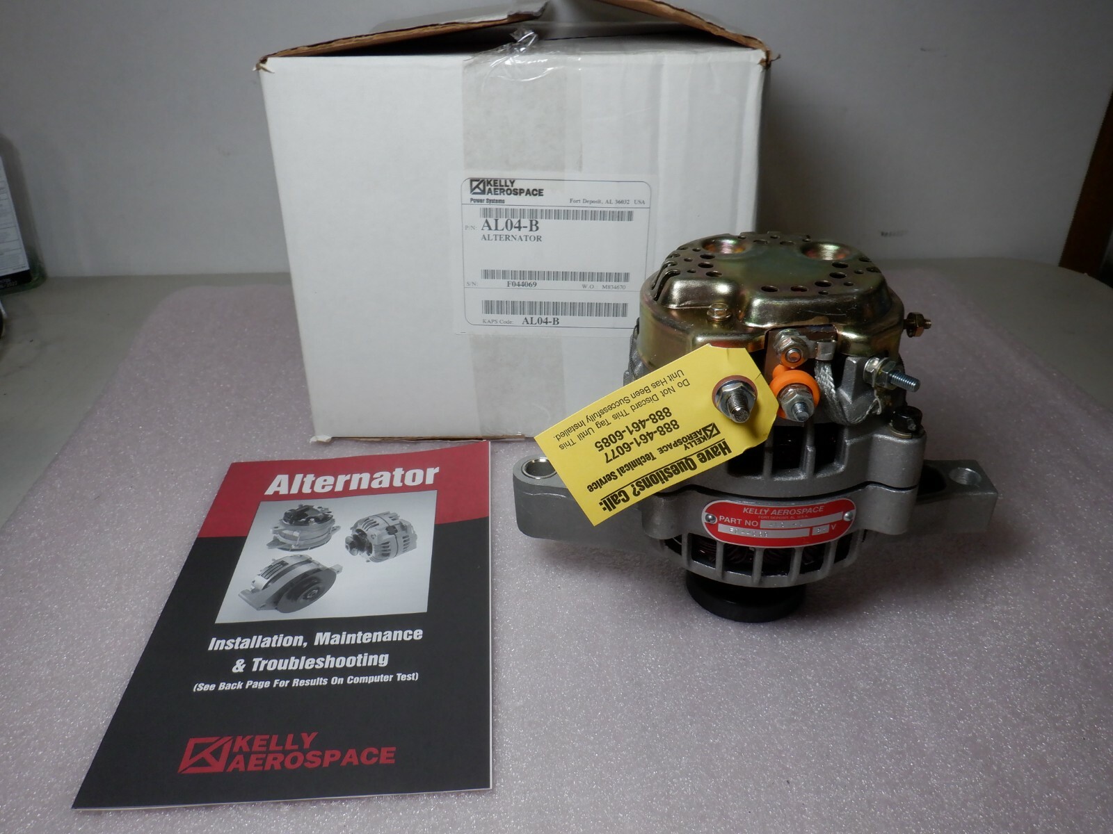 KELLY AEROSPACE ALTERNATOR MODEL AL04-B