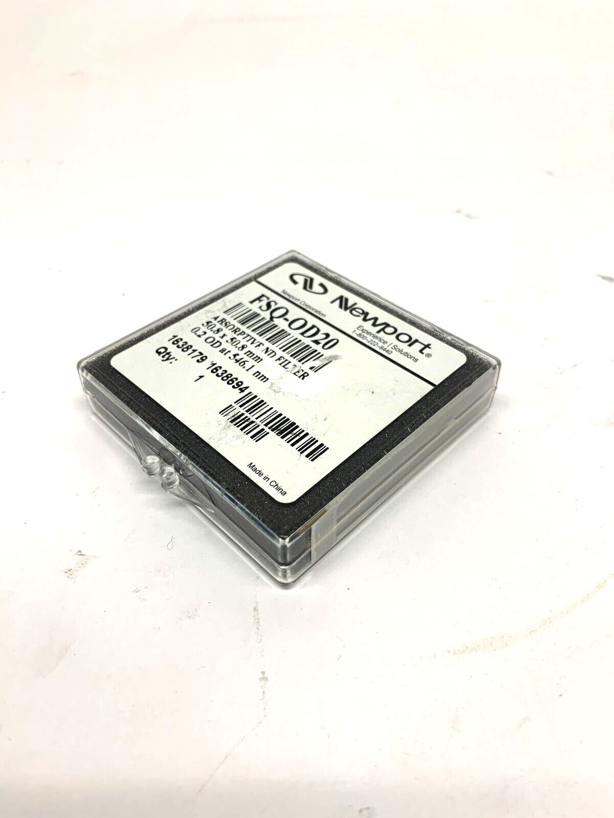 Newport FSQ-OD20 Absorptive Neutral Density Filter 50.8 x 50.8mm