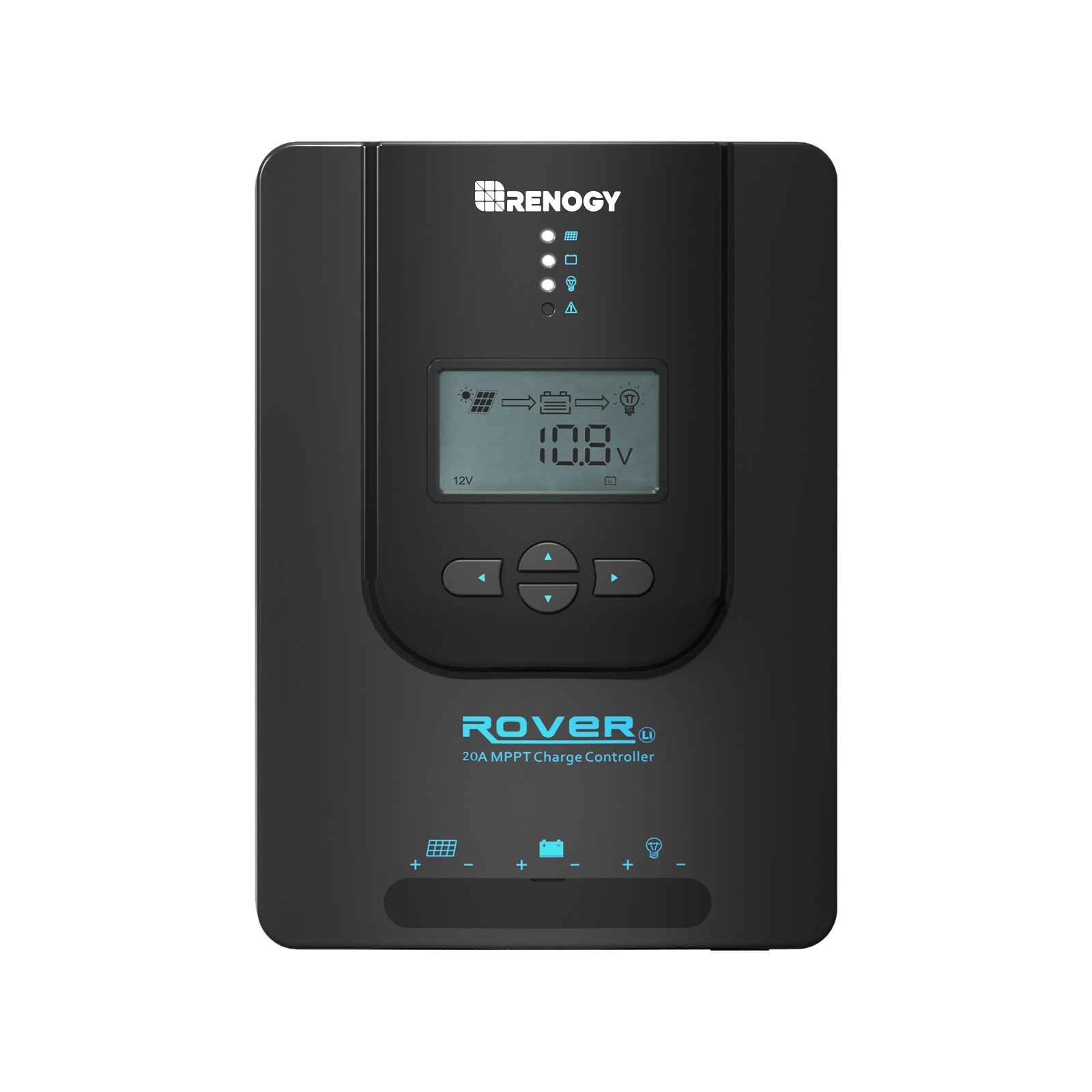 Renogy 20 Amp 12V/24V DC Input MPPT Auto Parameter Solar Charge Controller
