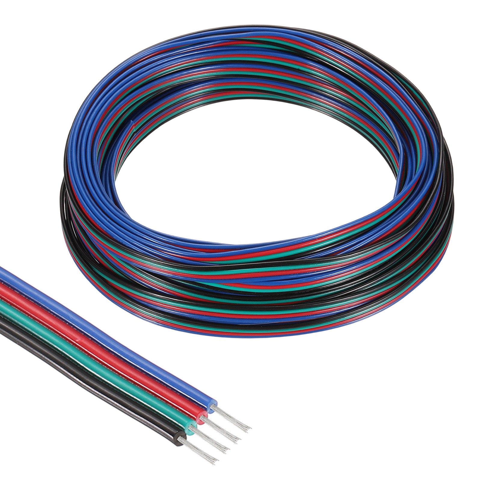 32.8ft 24 Gauge 4 Conductor Electrical Wire Tinned Copper Cable