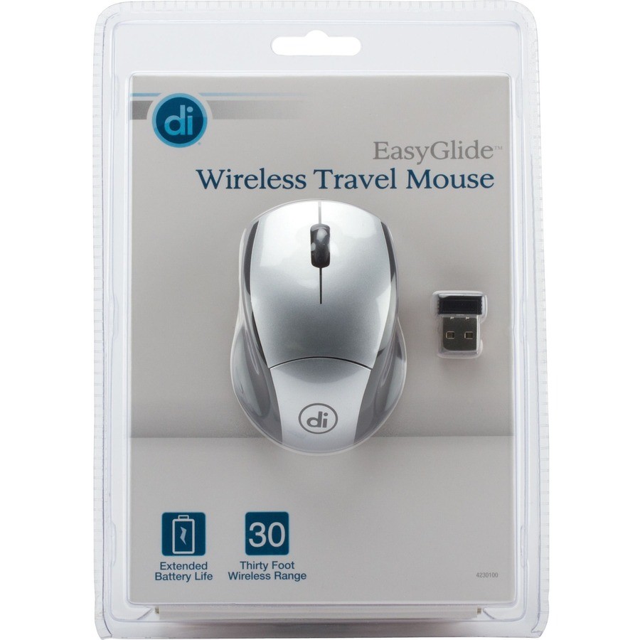 Allsop 4230100 EasyGlide Wireless Mouse - Optical - USB - Ambidextrous