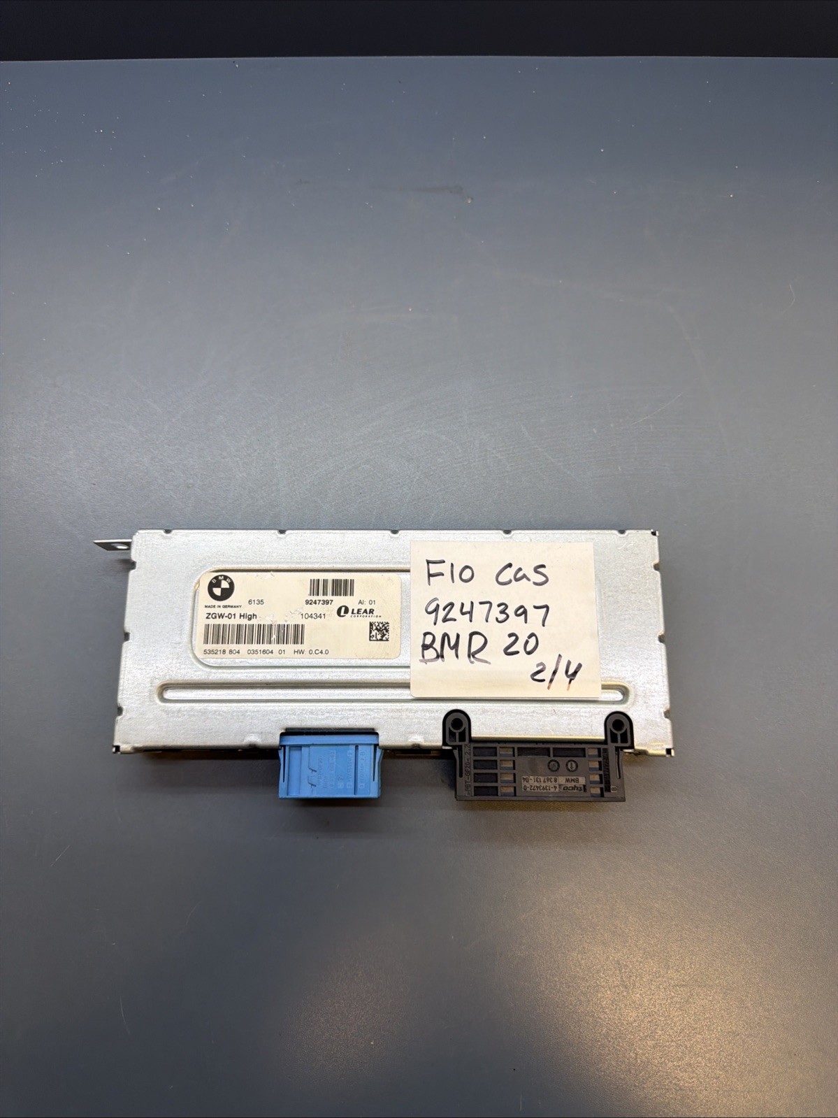 2010-16 BMW 528 535 550 640 650 740 750 CENTRAL GATEWAY CONTROL MODULE 9247397
