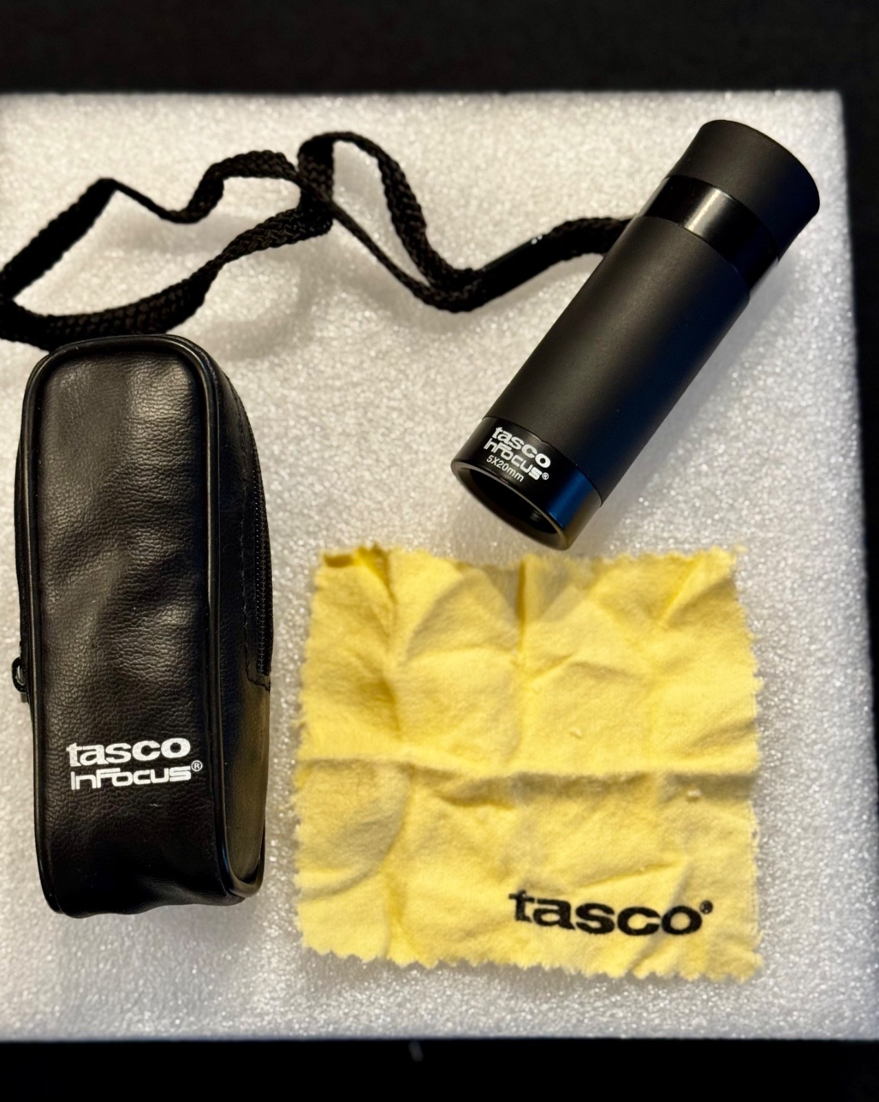 Tasco InFocus Golf Range Finder Scope 5x20mm – Brand New w/ Case & Accessories