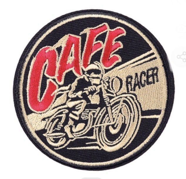 CAFE RACER MOTORCYCLES 3” PATCH EMBROIDERED IRON ON ton up boys british