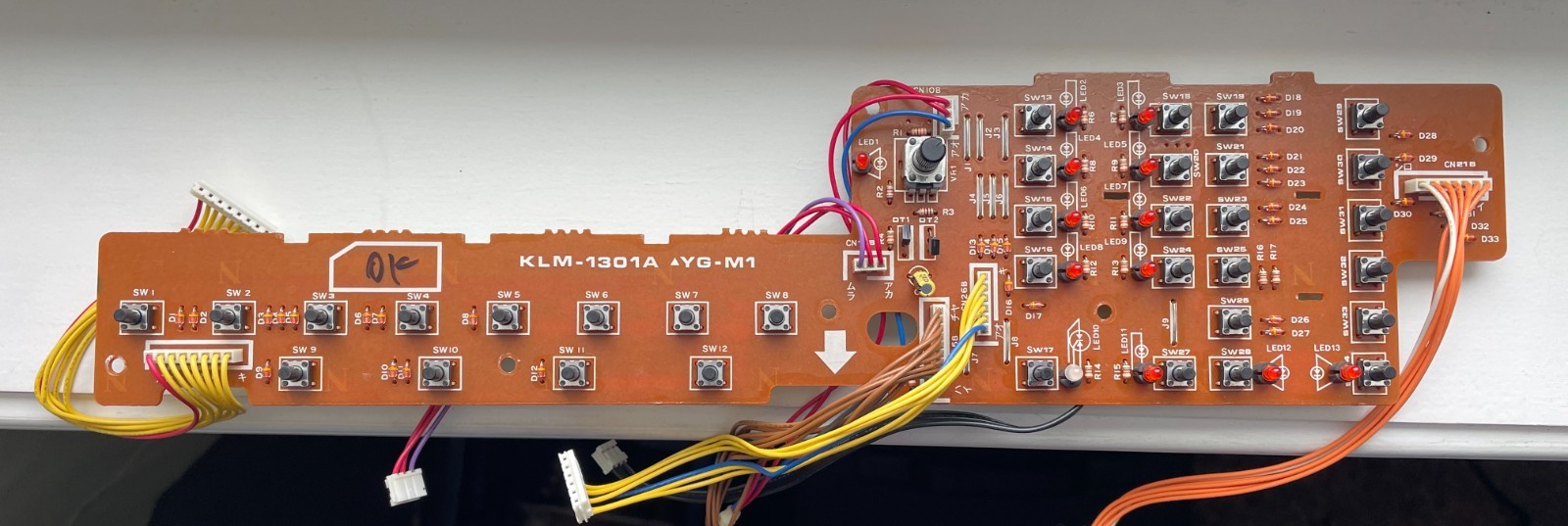 Korg M1R Front Panel Motherboard KLM-1301A YG-M1 Rare Korg M1R Parts