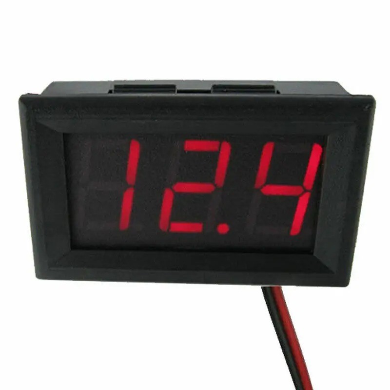 4.5-30V DC Two-Wire 0.56 Red Panel Mount Digital Voltage Voltmeter