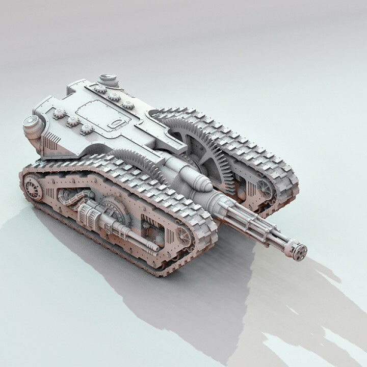 Wargames Compatible - Covenants of Mars - Nemausos Assault Tank Solwyte