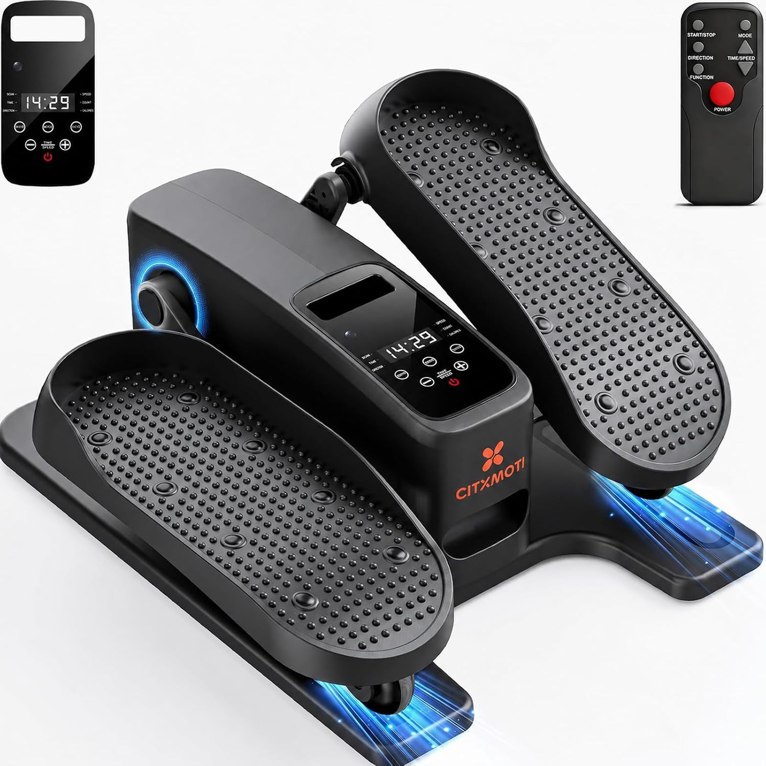 Under Desk Elliptical Exercise Machine, Quiet Seated Pedal Exerciser for Senior,