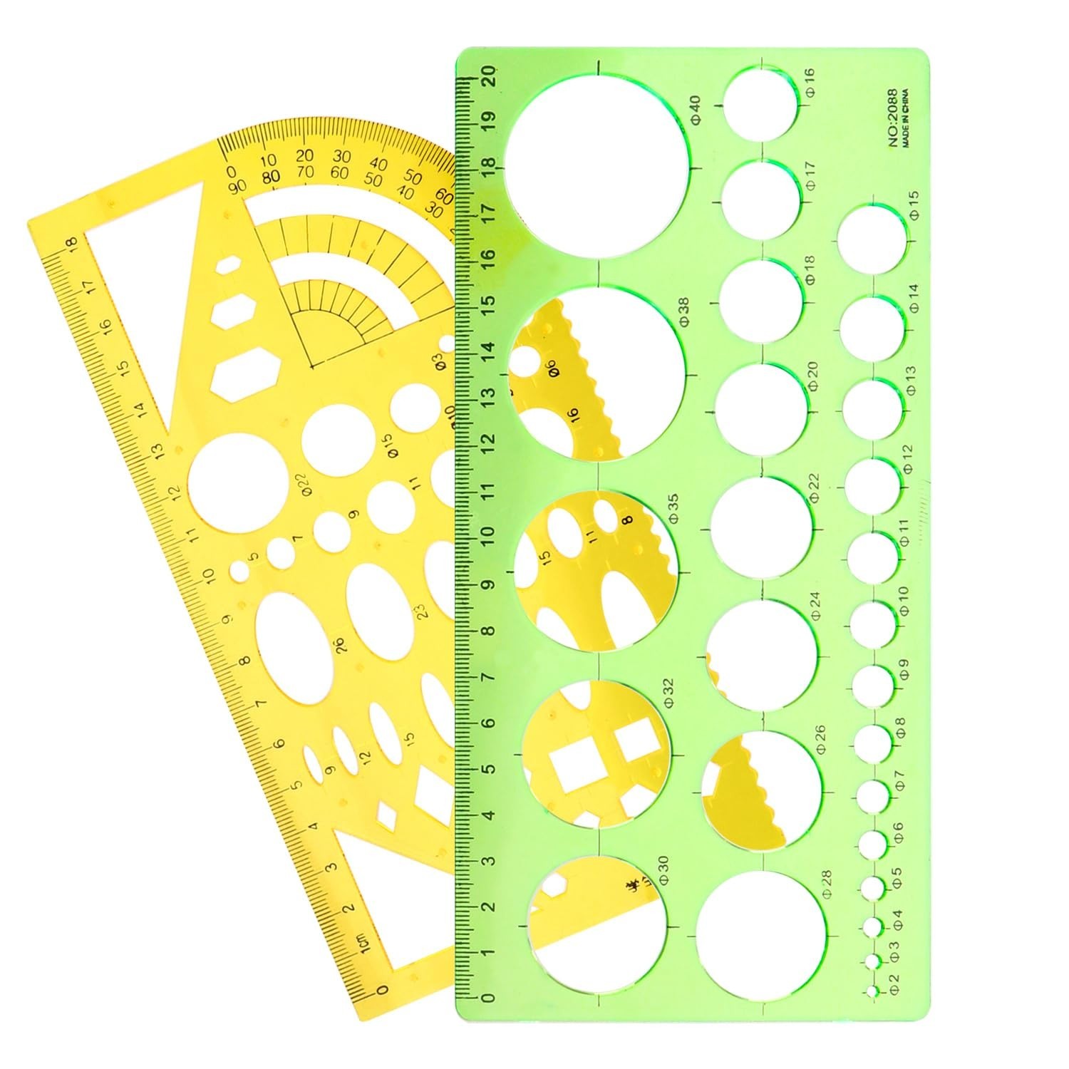 Circle Template Plastic Circle Stencil Multifunctional Circle Template for Dr...