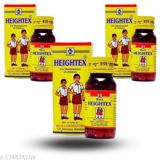 (Pack of 3) Bios Lab Homeopathic Heightex (25gm Tablets) Development of Children