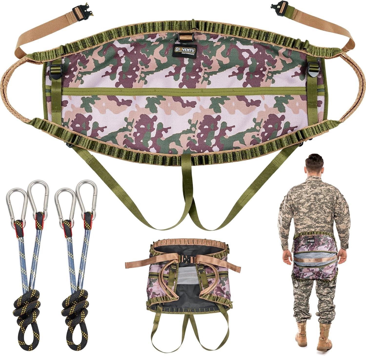 𝐔𝐩𝐠𝐫𝐚𝐝𝐞𝐝 2.0 Hunting Saddle Kit, Lightweight Hammock Tree Saddle - NEW