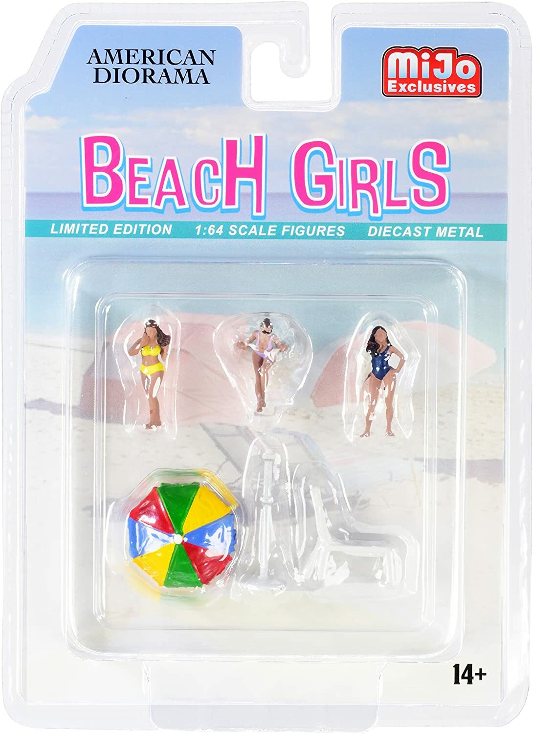 1/64 American Diorama 6 pc. Beach Girls Set - MiJo exclusive