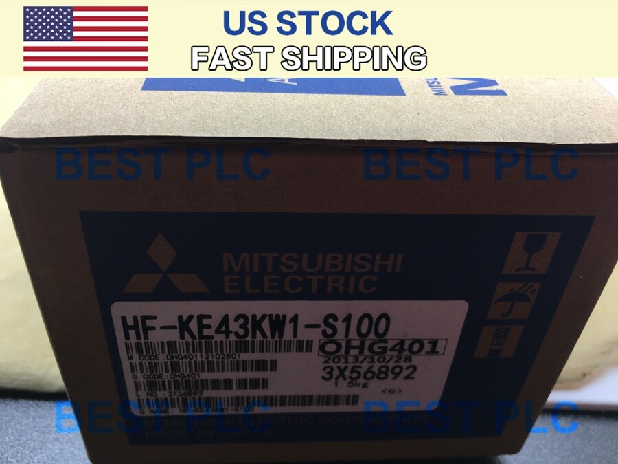 1PCS New In Box MITSUBISHI HF-KE43KW1-S100 AC Servo Motor