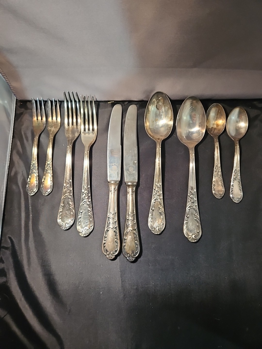 10 Pcs Rostfrei Solingen 100 Plate Silverware Set