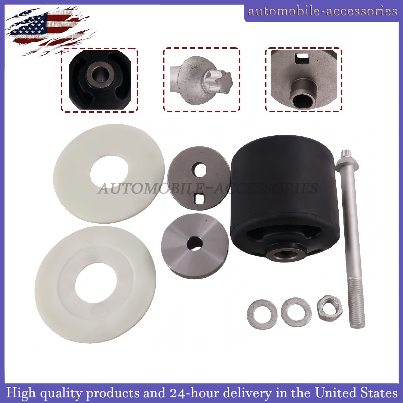S-28654 Quick Align Pivot Bushing Kit+Alignment Collars Fits Hendrickson