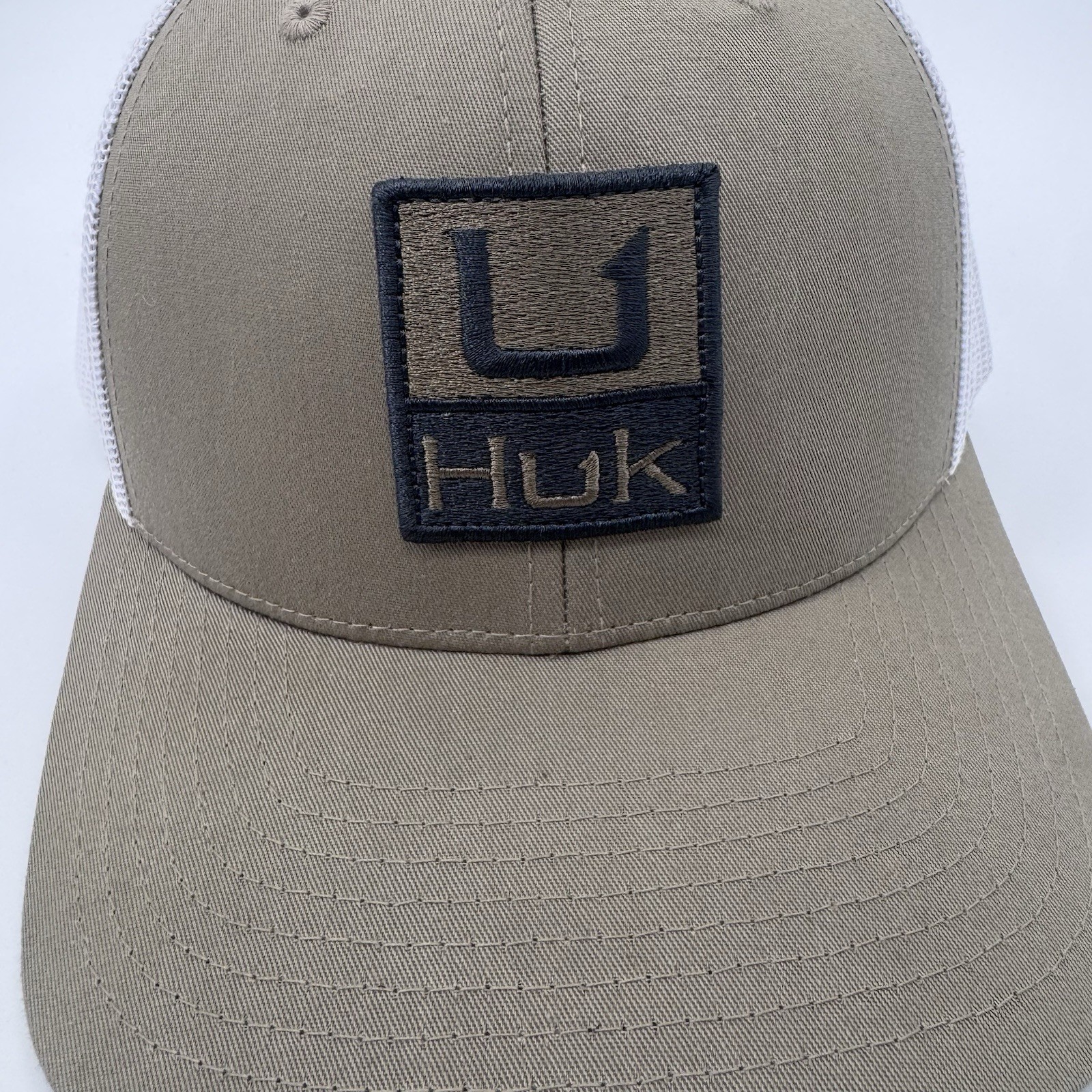 Huk Huk'd Up Trucker Hat Cap Tan And White Adjustable Snapback Fast Shipping