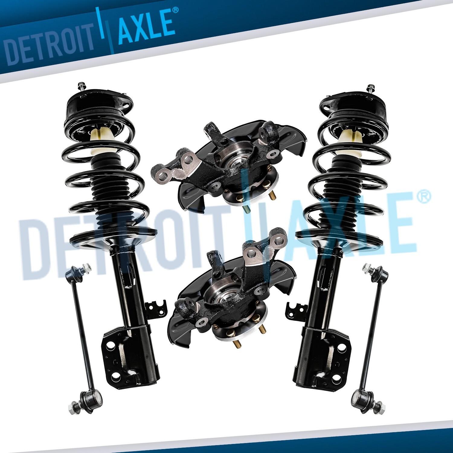 Front Knuckles Wheel Hubs Struts Sway Bars for 2003 2004 2005-2008 Toyota Matrix