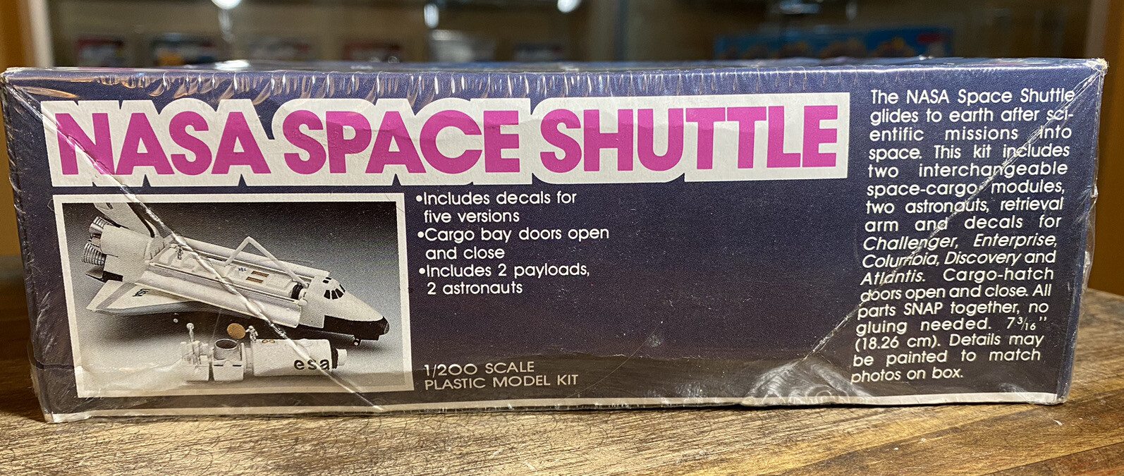 MONOGRAM YOUNG ASTRONAUTS NASA SPACE SHUTTLE 1/200 SCALE SEALED 1980S